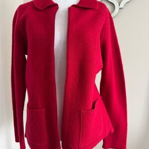 croft & barrow Red Knit Cardigan
